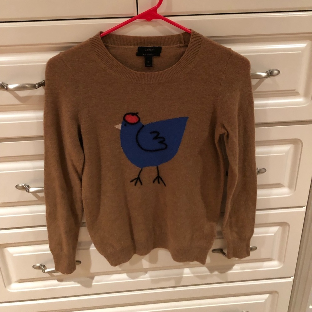J. Crew Cashmere Blend French Hen Sweater